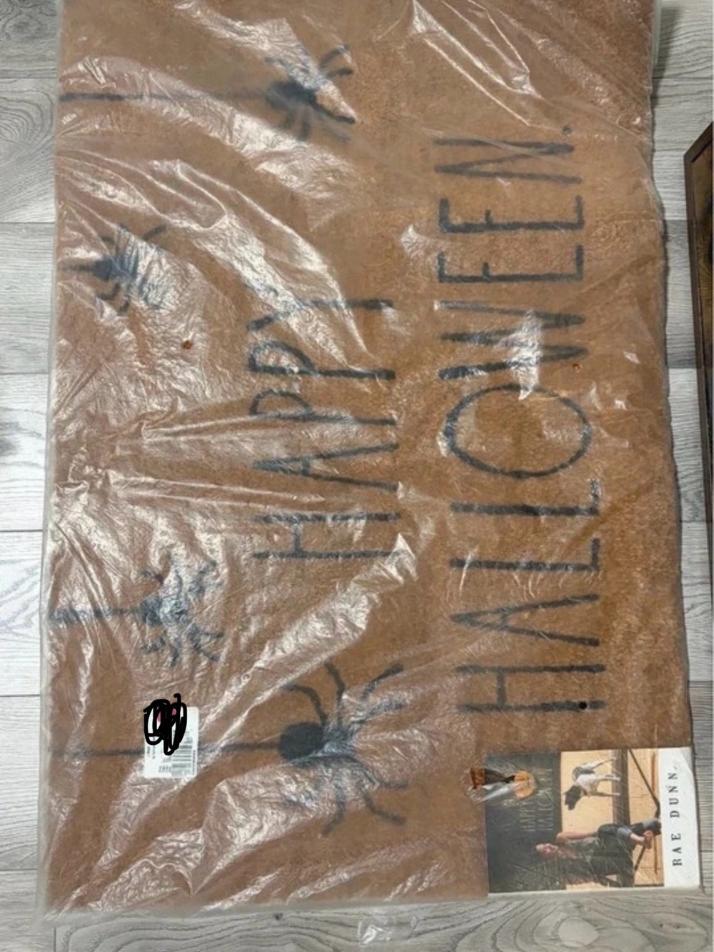 24x36Rae Dunn Halloween Brown Coir Doormat